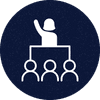 Speaker round icon